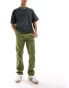 Фото #1 товара ASOS DESIGN straight fit ripstop trousers in khaki green