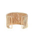 ფოტო #1 პროდუქტის Women's Gold Ribbed Wire Cuff Bracelet