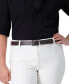 Фото #5 товара Women's Reversible Leather Pant Belt