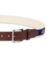 Men's Flag Ribbon Belt, Created for Macy's коричневый/темно-синий, M (34-36) - фото #4