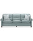 Фото #11 товара Marick 93" Leather Roll Arm Sofa, Created for Macy's