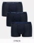 Фото #1 товара Tommy Hilfiger essentials 3 pack trunks in navy