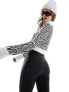 Фото #5 товара Threadbare Ski roll neck cropped jumper in monochrome