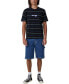 Фото #4 товара Men's Loose Fit Stripe T-shirt