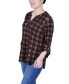 Фото #3 товара Petite Size 3/4 Roll Sleeve Top