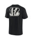 ფოტო #3 პროდუქტის Men's and Women's Black Cincinnati Bengals Super Soft Short Sleeve T-shirt