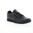 Фото #2 товара Reebok Classic Harman Run Mens Black Leather Lifestyle Sneakers Shoes