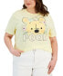 ფოტო #1 პროდუქტის Trendy Plus Size Pooh Floral Graphic T-Shirt