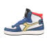 Фото #3 товара Diadora Mi Basket Dessau High Top Mens Blue, White Sneakers Casual Shoes 178601