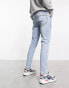 Фото #2 товара ASOS DESIGN skinny jeans in Y2k light wash blue