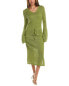 C&C California Midi Dress Women's Green M