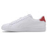 Фото #3 товара Puma Smash V2 Leather Lace Up Mens White Sneakers Casual Shoes 365215-17