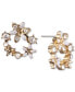 ფოტო #1 პროდუქტის Crystal Flower Open Stud Extra Small Earrings