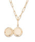 ფოტო #8 პროდუქტის Isla Initial Elongated Link Locket Necklace