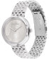 ფოტო #2 პროდუქტის Women's 2H Quartz Silver-Tone Stainless Steel Bracelet Watch 34mm