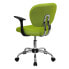 Фото #2 товара Mid-Back Apple Green Mesh Swivel Task Chair With Chrome Base And Arms
