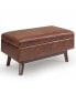 Owen Mid Century Modern Rectangle Small Rectangular Storage Ottoman