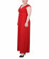 ფოტო #3 პროდუქტის Plus Size Ruched Empire Maxi Dress