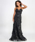 Фото #5 товара Juniors' Embroidered Open-Back Gown, Created for Macy's