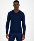 Men's Long-Sleeve V-Neck Merino Sweater, Created for Macy's