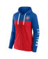 ფოტო #2 პროდუქტის Women's Royal, Red Chicago Cubs Take The Field Colorblocked Hoodie Full-Zip Jacket