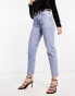 Фото #2 товара & Other Stories stretch tapered leg jeans in Vanity Blue - EXCLUSIVE