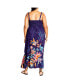 ფოტო #2 პროდუქტის Plus Size Island Breeze Placement Dress