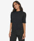 ფოტო #1 პროდუქტის Women's Elbow-Sleeve Crewneck Sweater