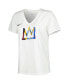 Фото #3 товара Women's White Brooklyn Nets 2022/23 City Edition Essential V-Neck T-shirt