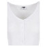 URBAN CLASSICS Cardigan Cropped Rib Long Sleeve V Neck T-Shirt