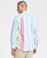 Фото #2 товара Men's Striped Poplin Shirt, Created for Macy's