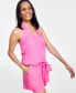 ფოტო #3 პროდუქტის Women's Tie-Front Halter Blouse, Created for Macy's