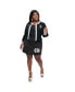 ფოტო #1 პროდუქტის Plus Size Belted Easy Does It A-Line Mini Skirt