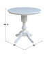 Фото #3 товара 30" Round Top Pedestal Table- 34.9"H