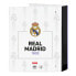 Ring binder Real Madrid C.F. Black White A4 (27 x 33 x 6 cm)
