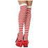 Фото #1 товара Чулки для костюма Striped Один размер Красный