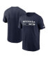 Фото #1 товара Men's College Navy Seattle Seahawks Division Essential T-shirt