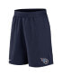 ფოტო #3 პროდუქტის Men's Navy Tennessee Titans Stretch Woven Shorts