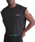 ფოტო #3 პროდუქტის Men's Intense Power Pride Cropped Logo Embroidered Cotton Muscle Tank