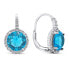 Фото #1 товара Charming silver earrings with zircons EA305WAQ