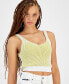 Women's Cropped Ribbed Sleeveless Sweater