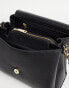 Valentino Alexia metal logo strap cross body bag in black