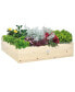 Фото #1 товара Raised Garden Bed No Bottom Wooden Planter Box For Vegetables