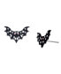 Фото #1 товара Faux Stone Bat Stud Earrings