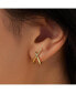 ფოტო #2 პროდუქტის Gold Stud Earrings - Sloane