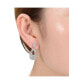ფოტო #2 პროდუქტის Captivating Sterling Silver Pear Shape Drop Earrings with Baguette and Round Cubic Zirconia
