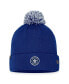 Фото #2 товара Men's Blue Toronto Maple Leafs 2023 NHL Draft Cuffed Knit Hat with Pom