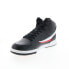 Фото #4 товара Fila BBN 92 Mid 1CM00840-014 Mens Black Leather Lifestyle Sneakers Shoes 9.5