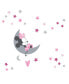 Фото #1 товара Disney Baby Minnie Mouse Pink/Gray Celestial Wall Decals by Lambs & Ivy
