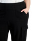Фото #4 товара Trendy Plus Size Knit Cargo Trousers, Created for Macy's